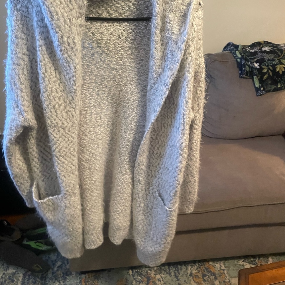 Altard state oversized winter soft cardigan with hood and pockets